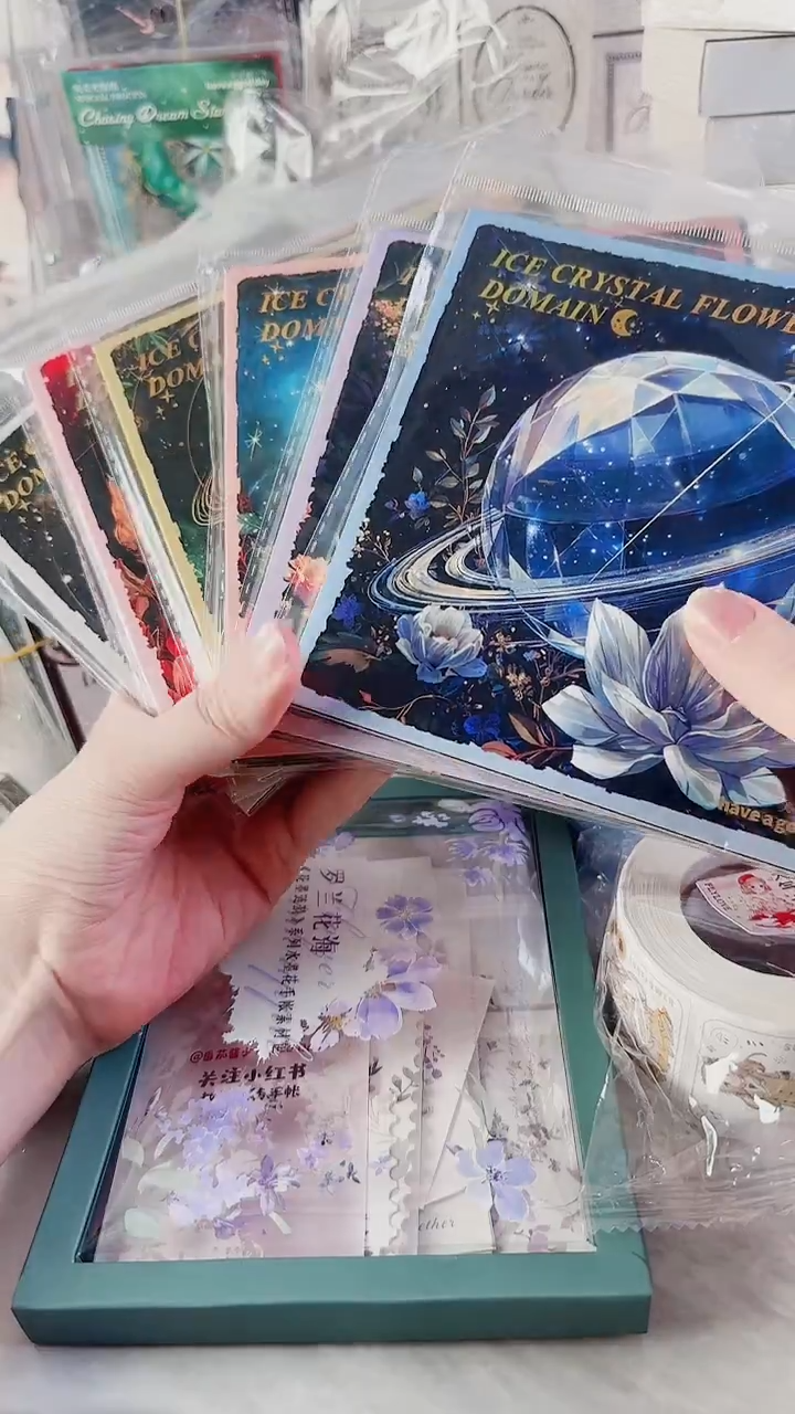 冰晶花域素材纸  6本