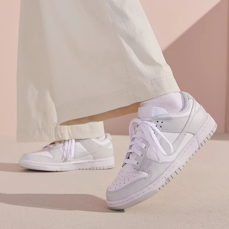 NIKE/耐克耐克女子DUNK LOW时尚白灰女子低帮运动鞋DD1503103 #HN