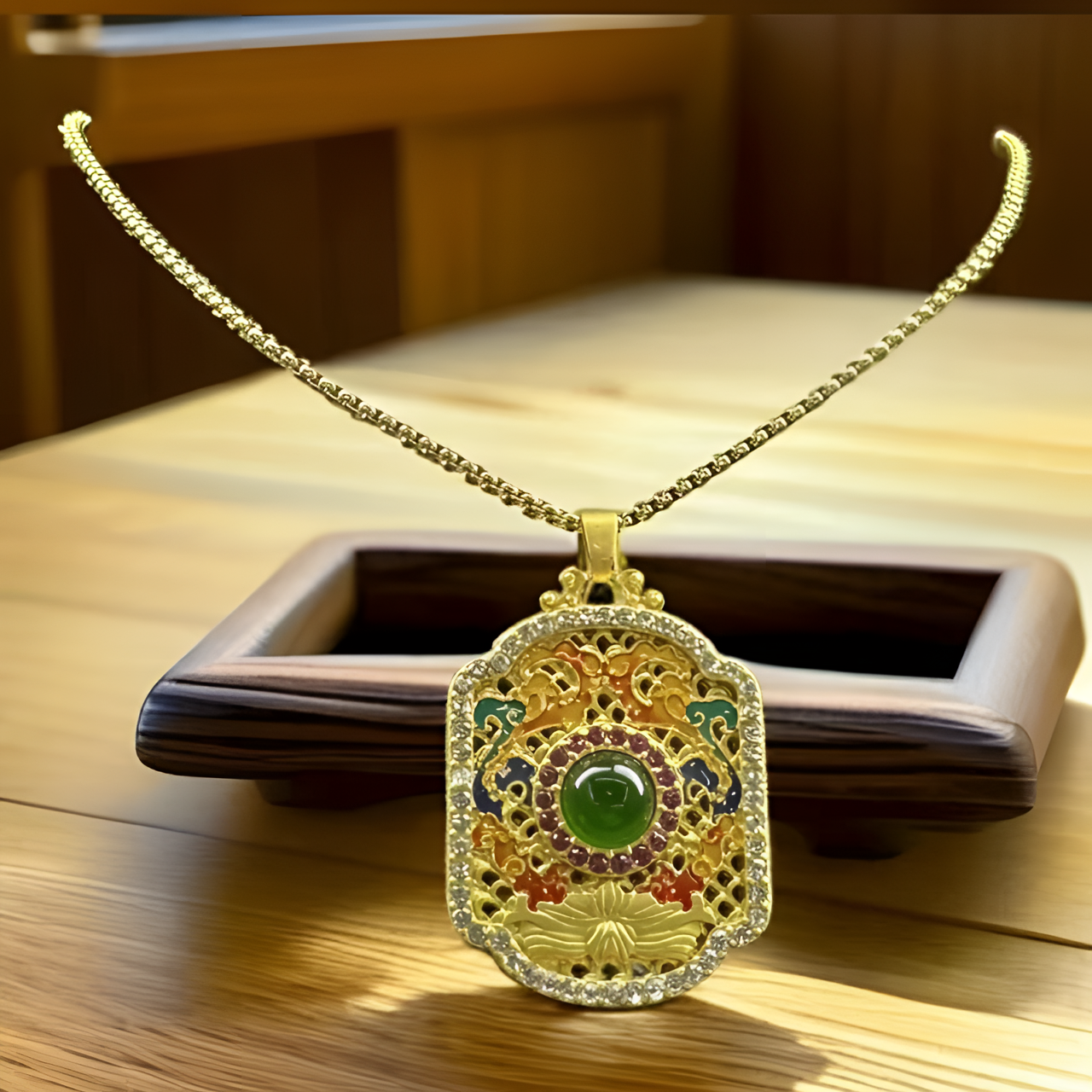 {广州展会陈会长甄选｝Dzjz101绿色蛋面吊坠