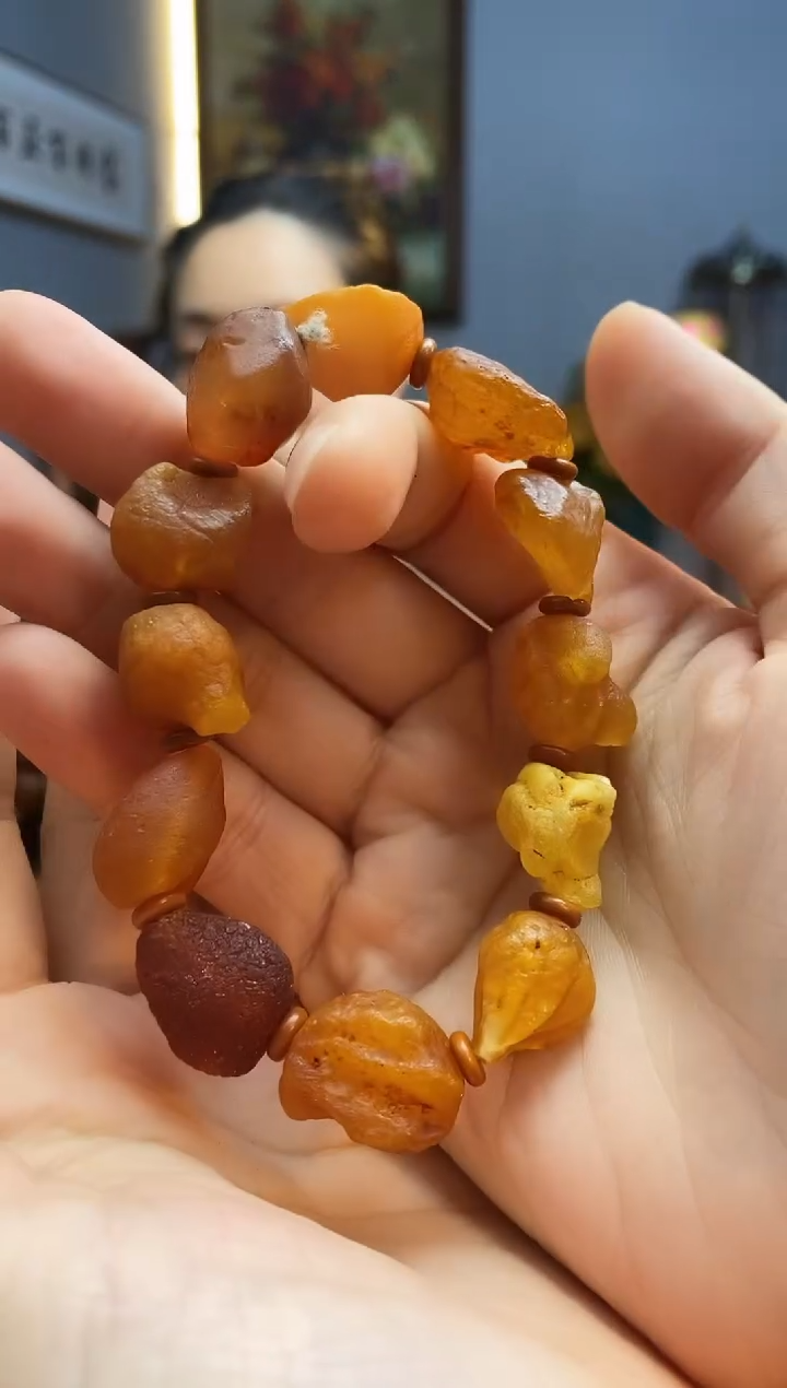 手链琥珀未镶嵌手串