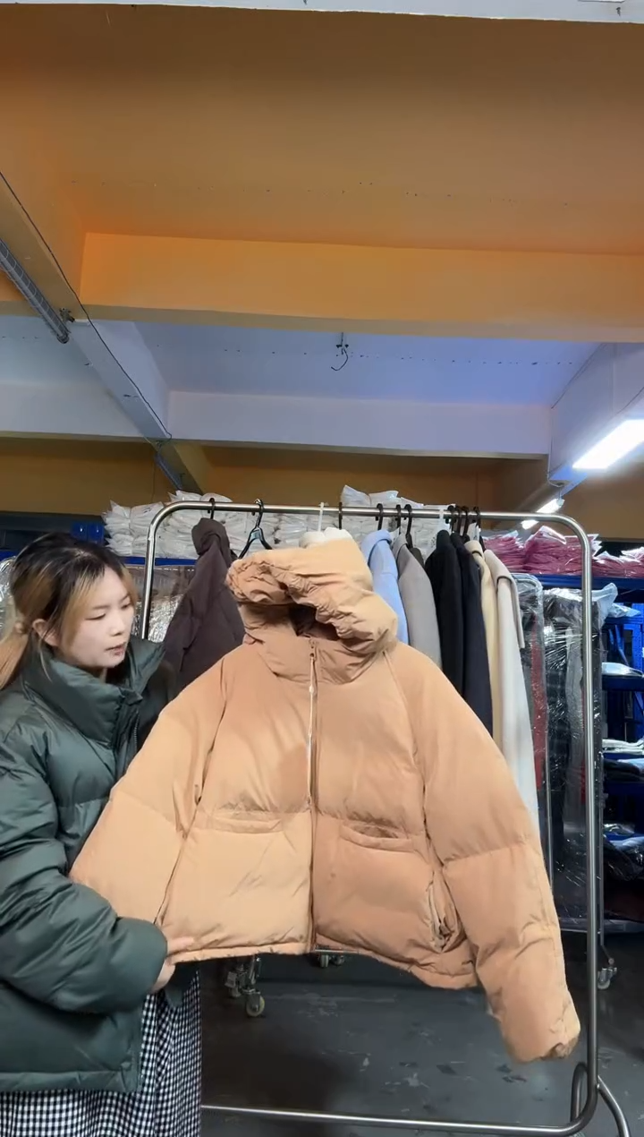 S367卡其棉服外套