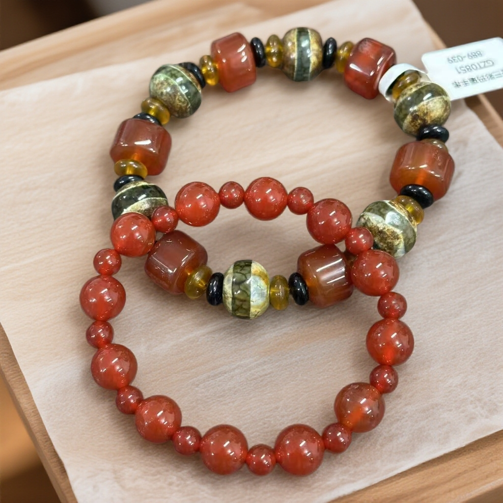 AD720精品玛瑙组合-（无礼盒）