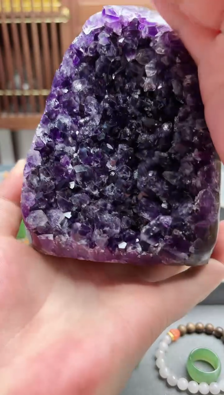 【闪购商品】水晶摆件未镶嵌紫水晶摆件 赠底座ST