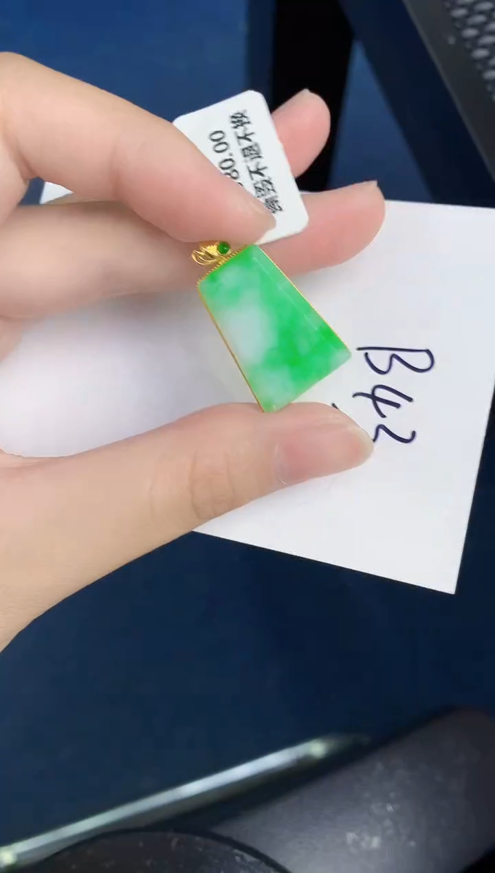 【闪购商品】翡翠颈饰18K金镶嵌000000000