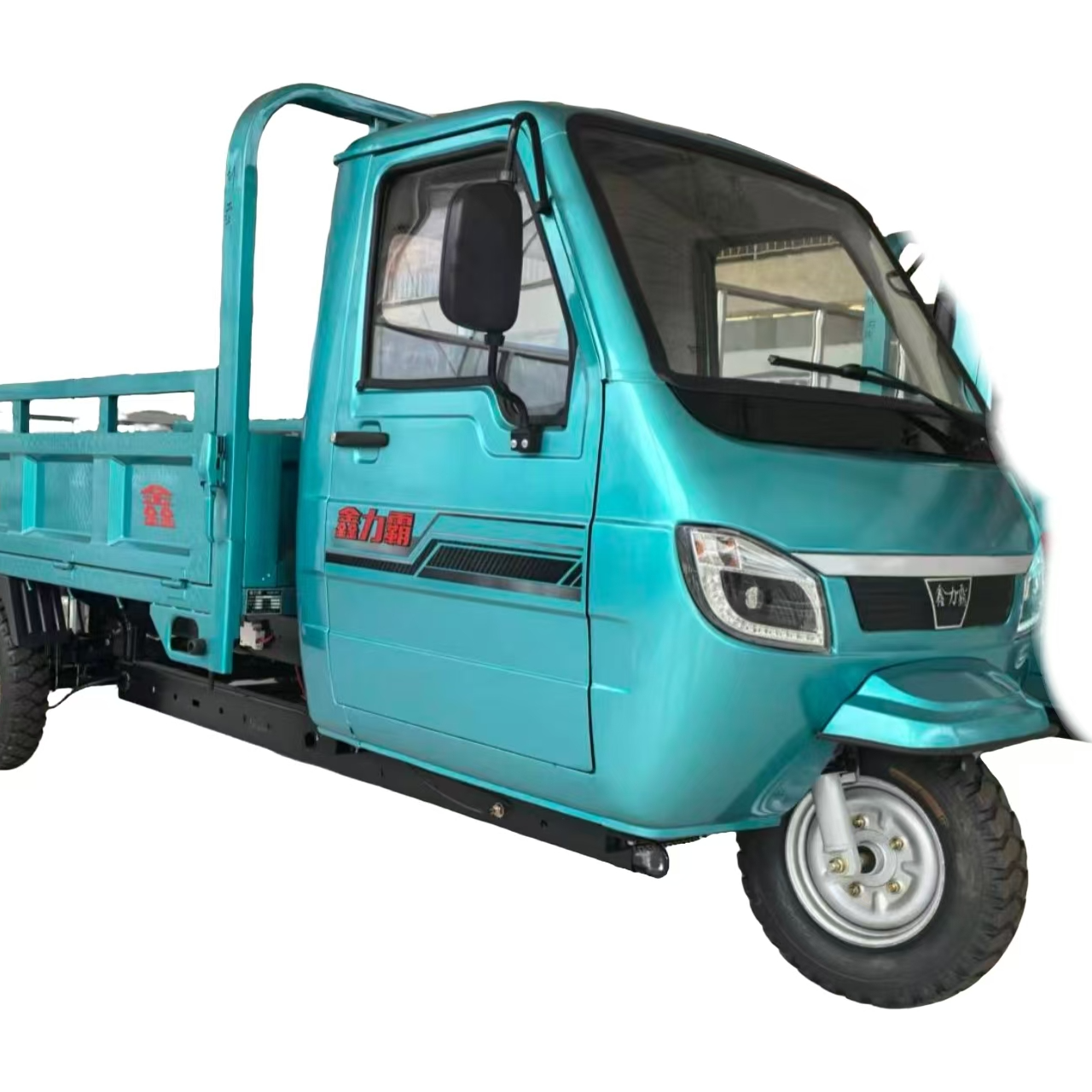 鑫力霸重载电动三轮车带蓬助力方向盘 