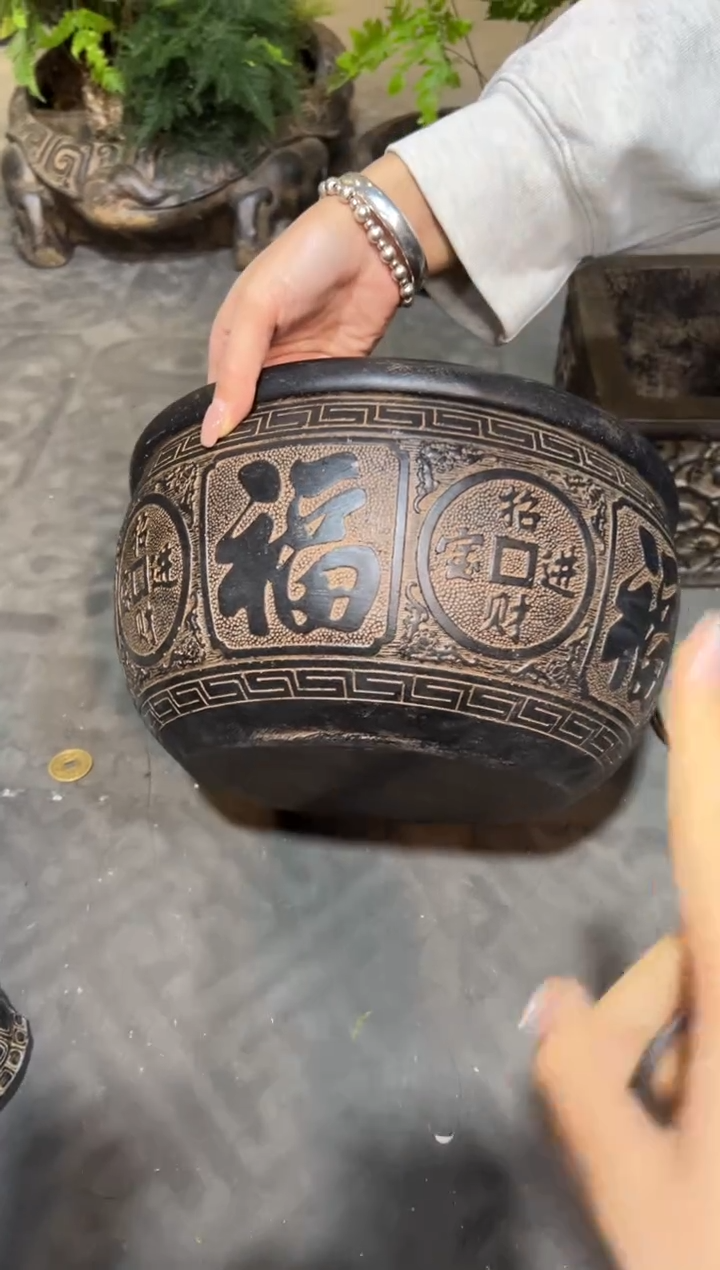 陶土【火山泥】百福缸