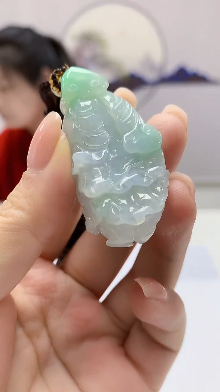 【闪购商品】定制翡翠未镶嵌4902ms-毛货110白菜