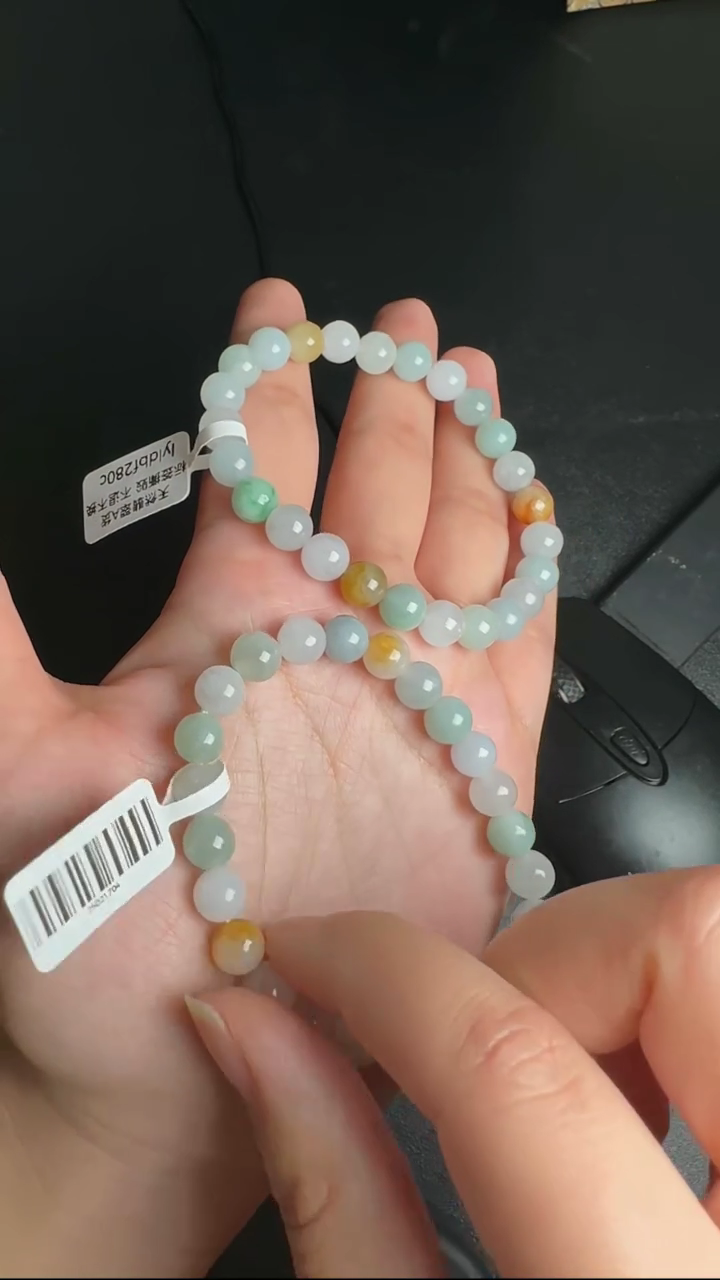 【闪购商品】翡翠手串未镶嵌WY0221013多样性发一