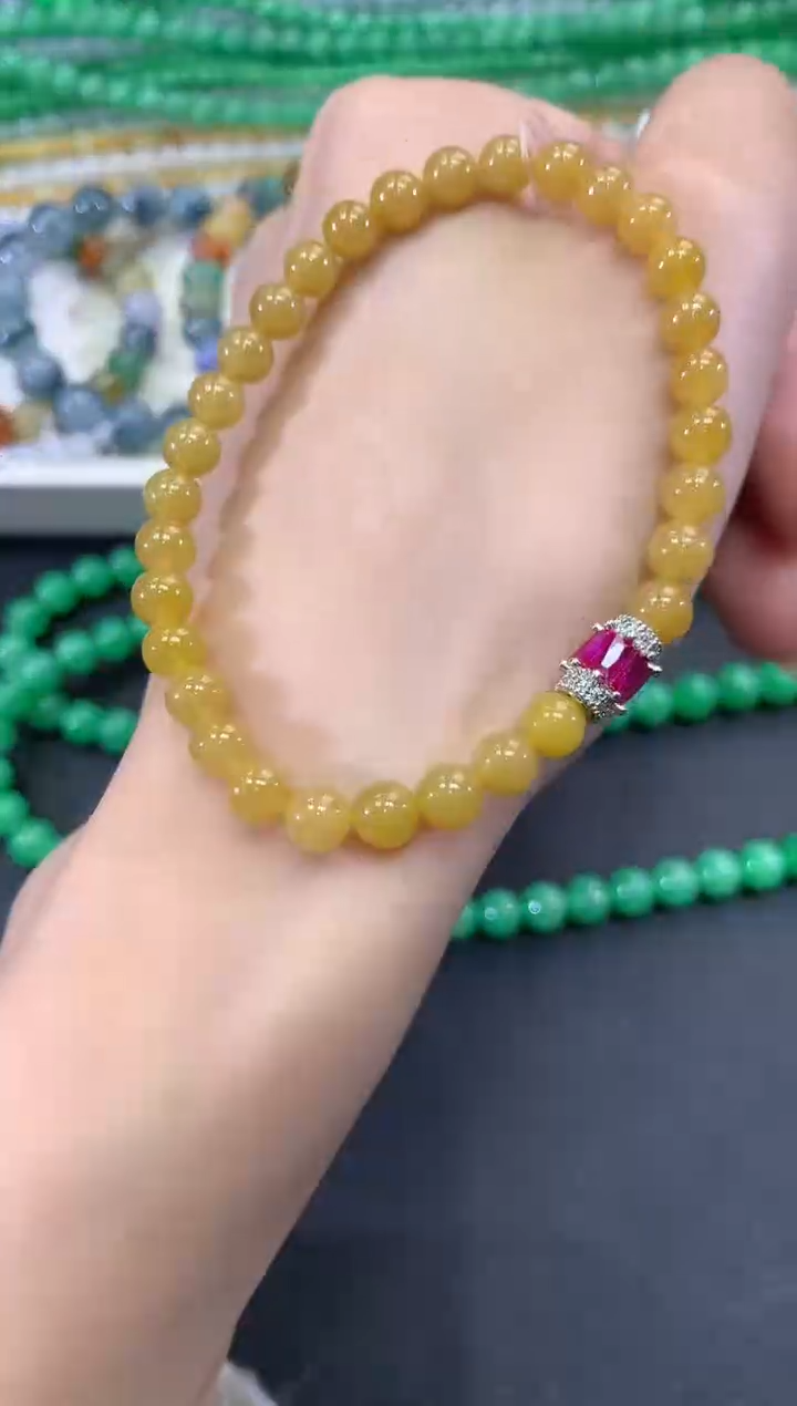 【闪购商品】翡翠手串未镶嵌q46 多样性一件发货