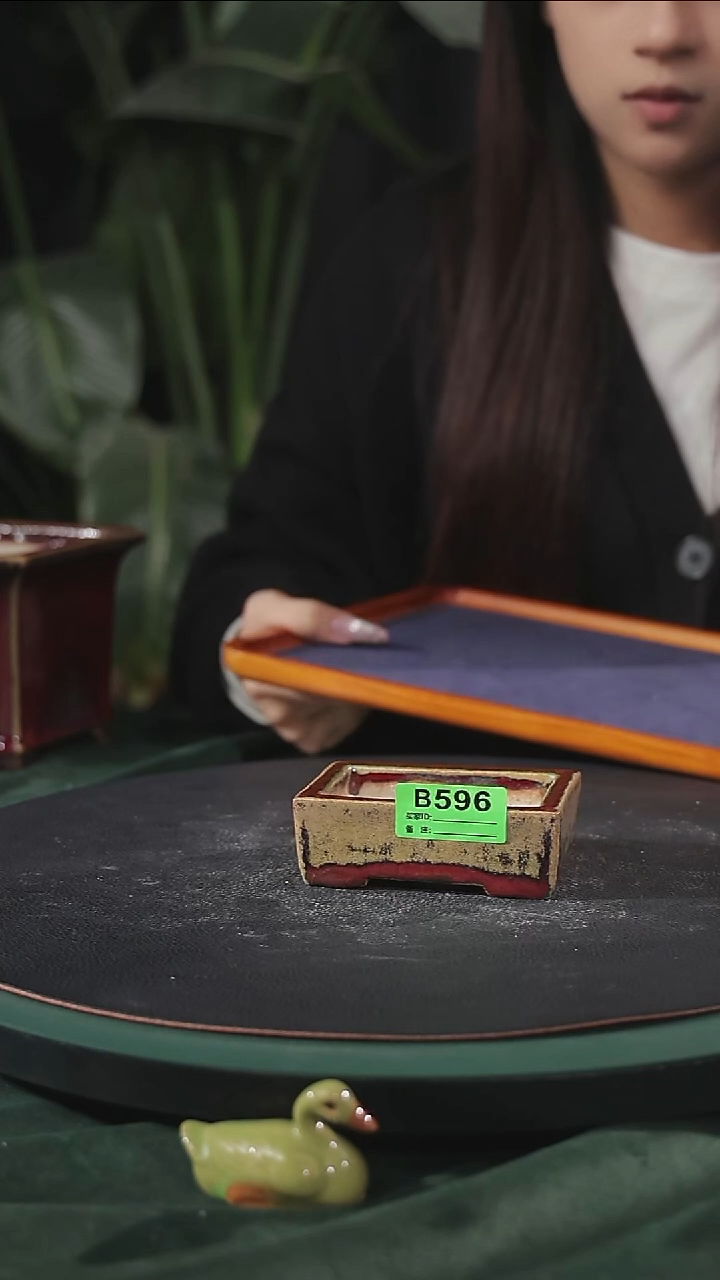 【石湾花盆】叁拾手作小盆596