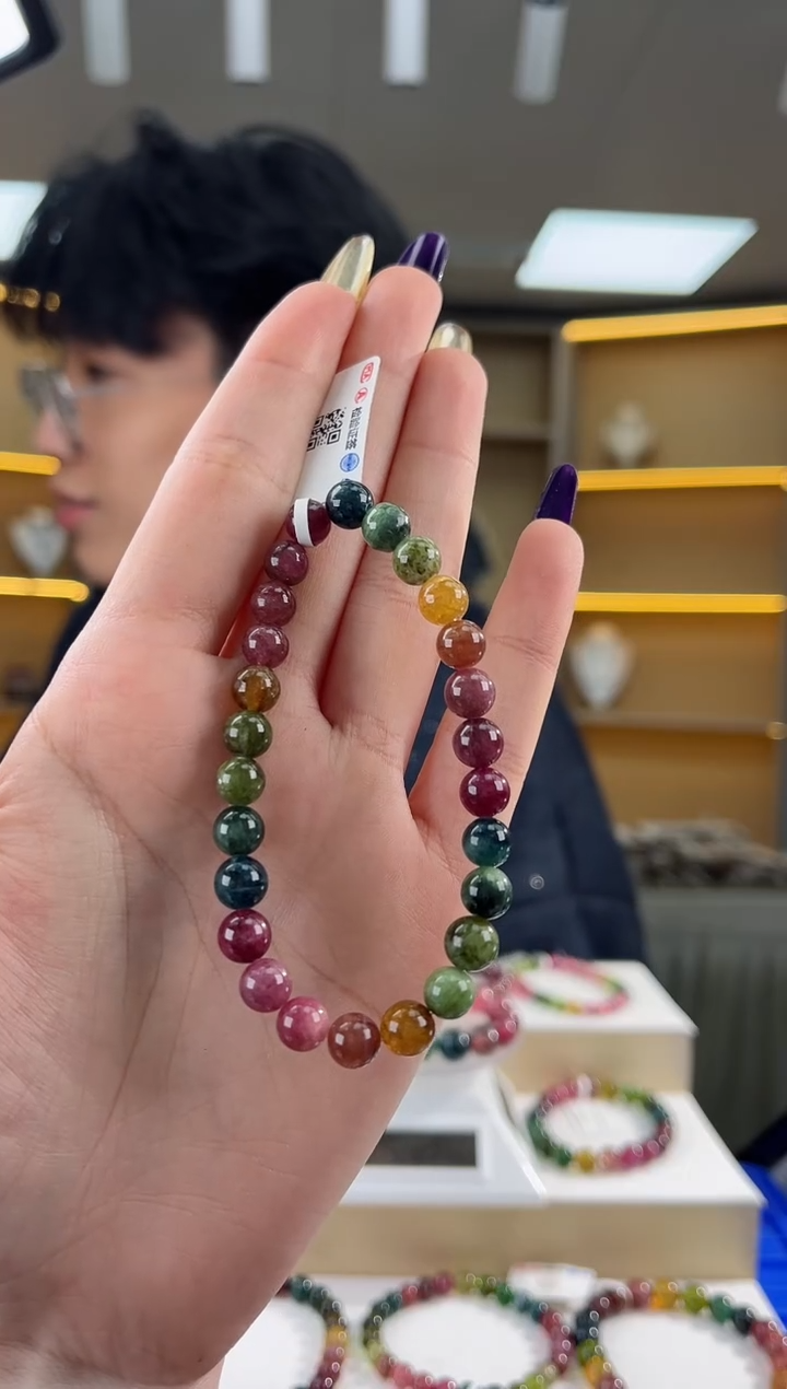 【闪购商品】碧玺手串未镶嵌7mm（多样性发一件）