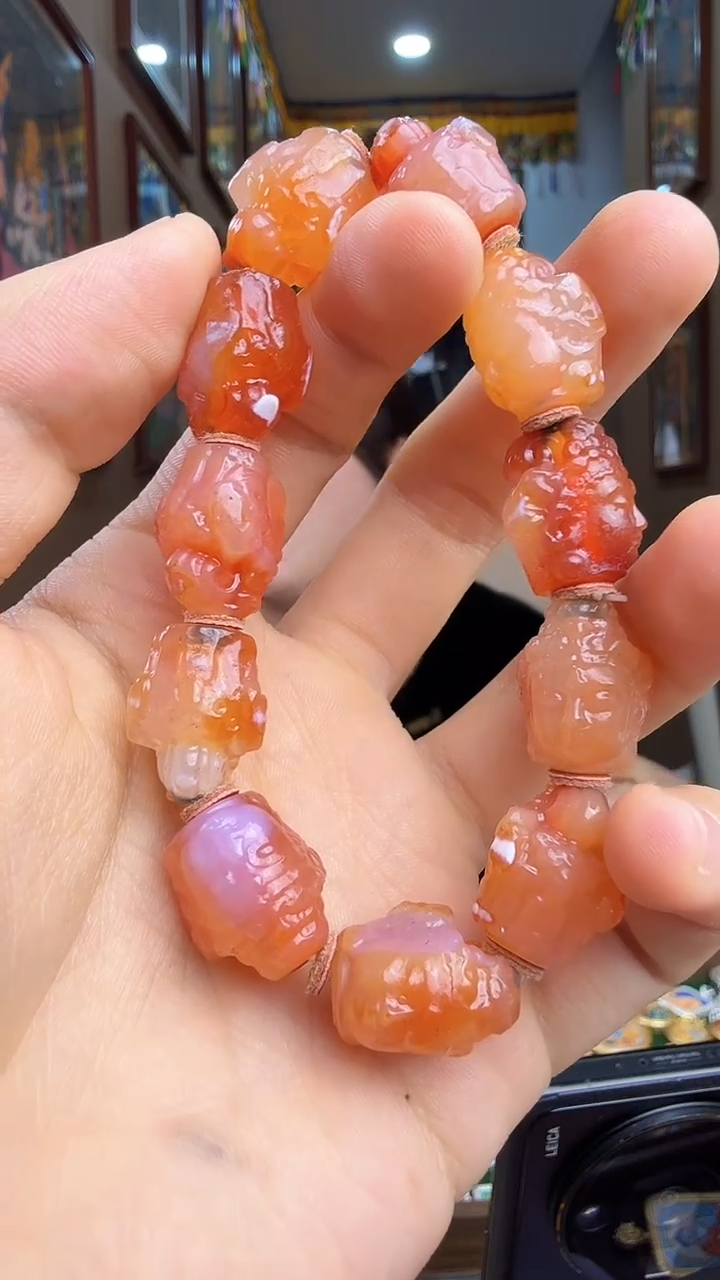 吊坠地藏手串-纯手绘唐卡