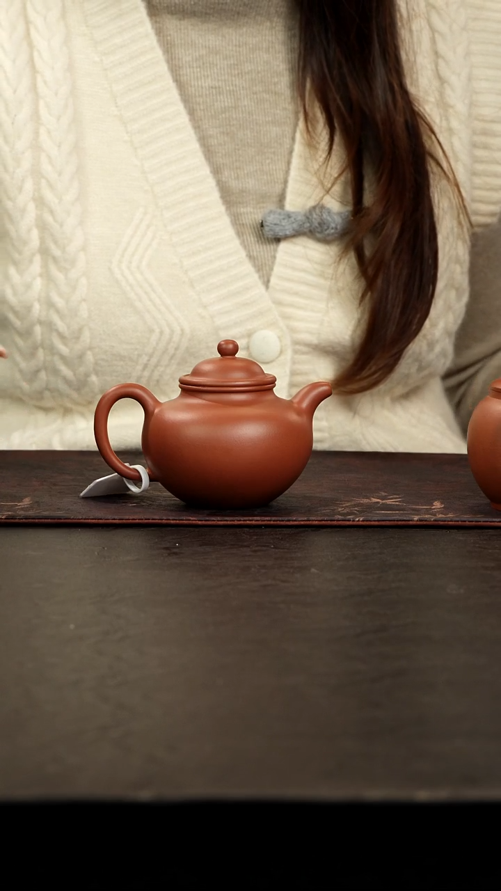 茶壶紫砂朱泥掇球200cc