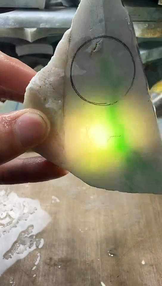 裸石翡翠天然翡翠A货花74