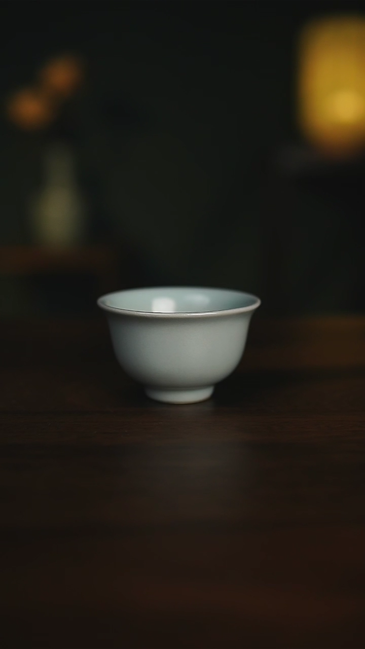 【闪购商品】仿古釉 压手杯 全手工 无纹 一级