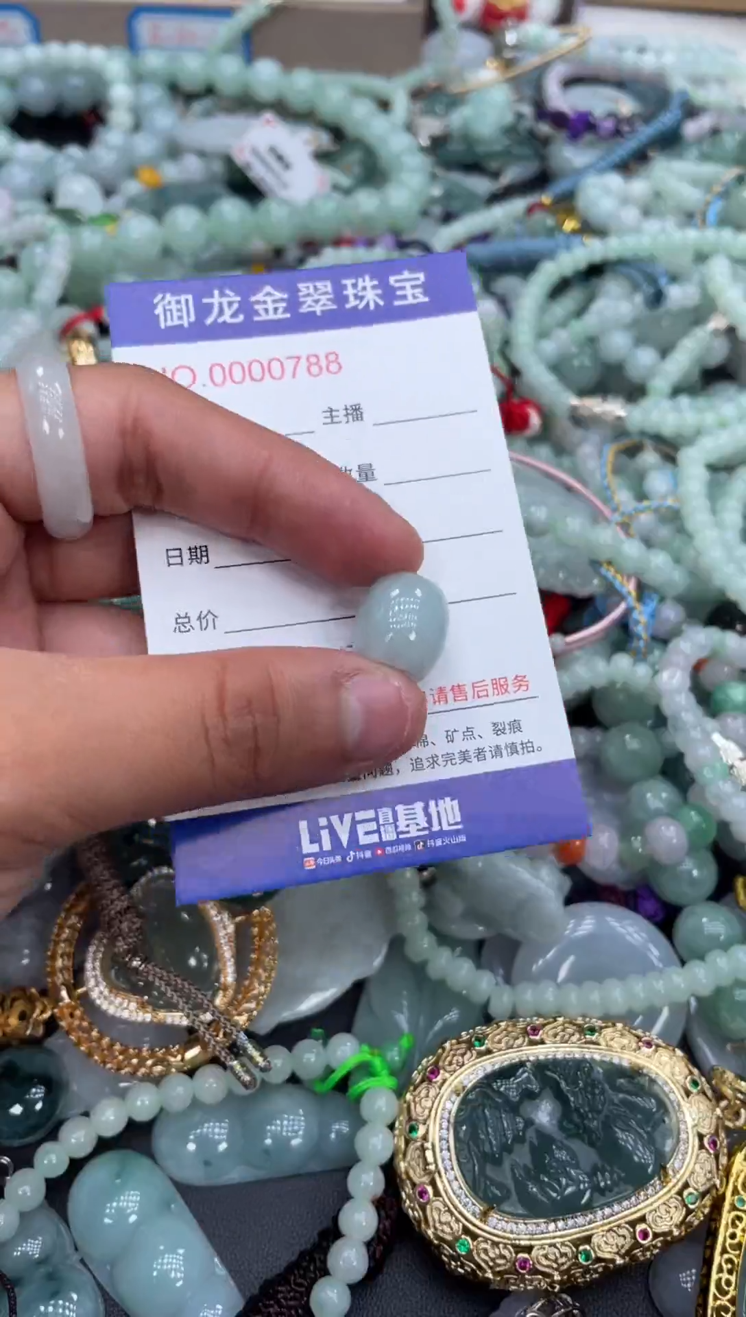 翡翠未镶嵌颈饰082