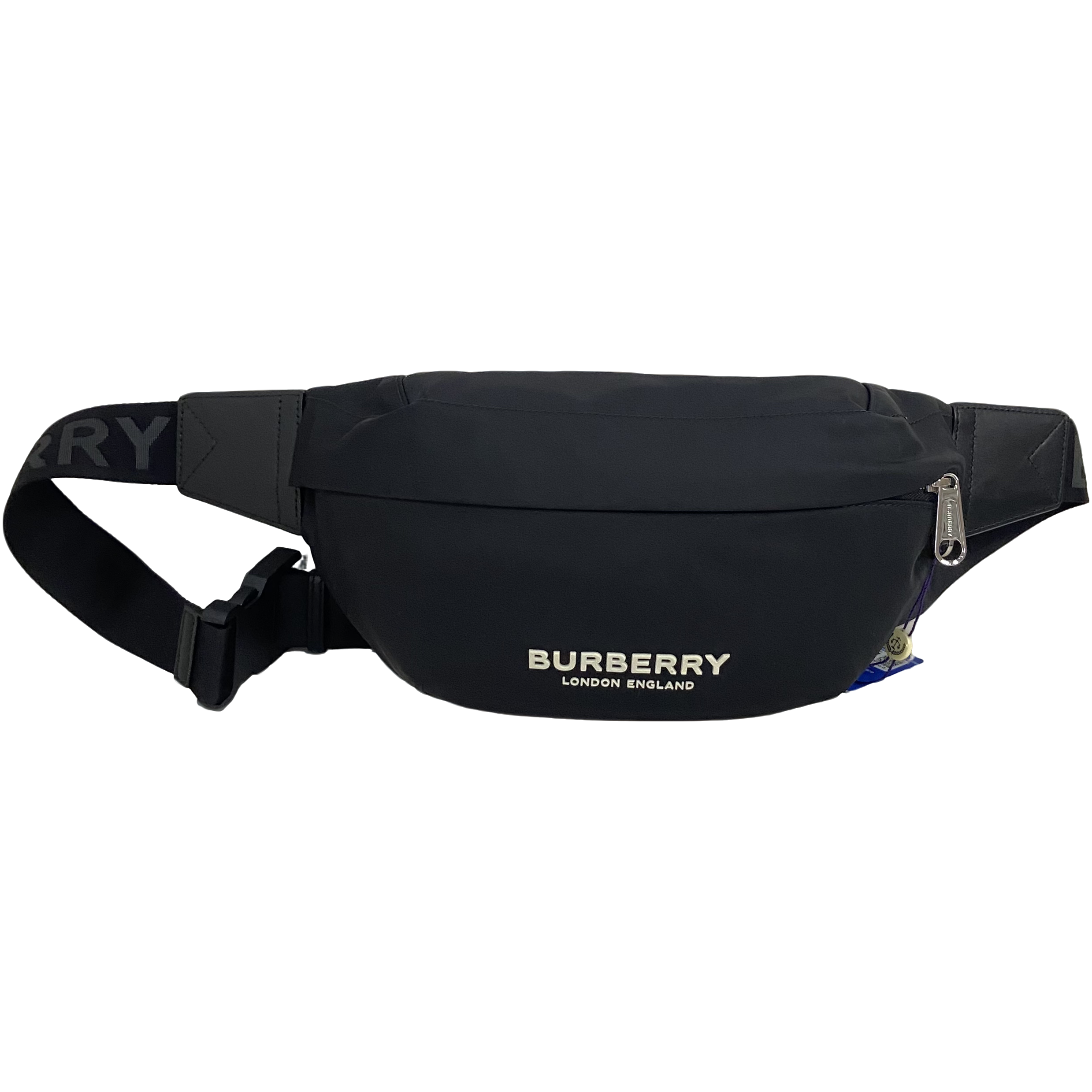 99新 BURBERRY/博柏利 博柏利黑色尼龙胸包271