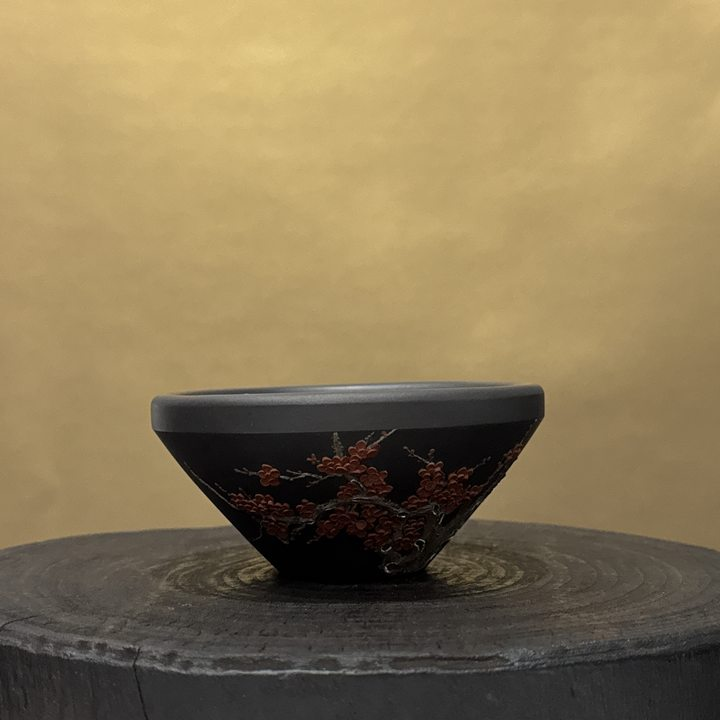 L1293石黄“梅花”主人杯