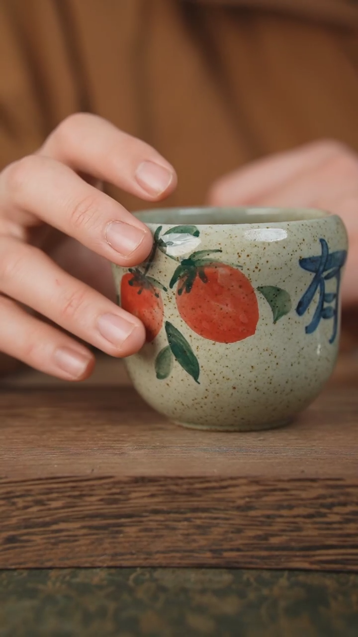 【闪购商品】杯子泥垚手作 景德镇手工手绘器物254