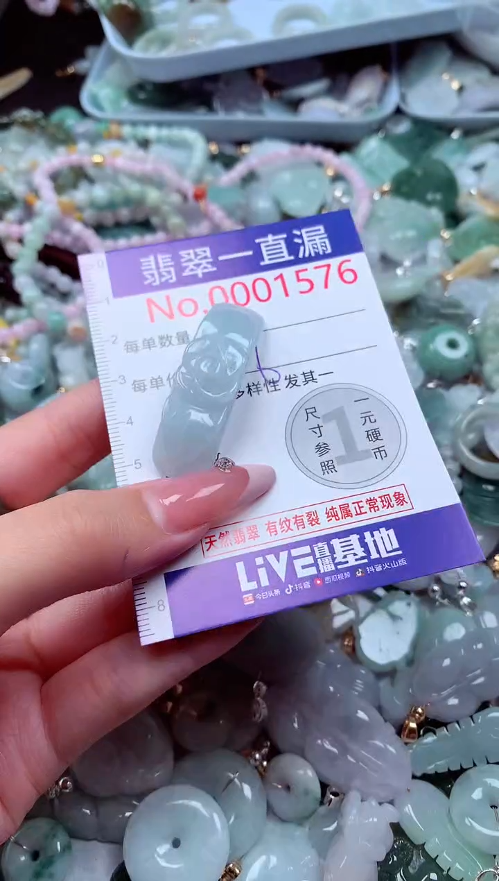 翡翠未镶嵌吊坠(不含链)1576