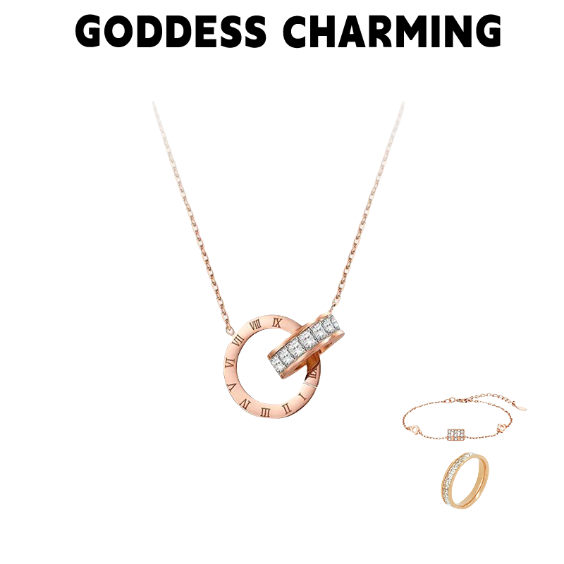 钛钢项链  GODDESS CHARMING环环相扣（三件套）