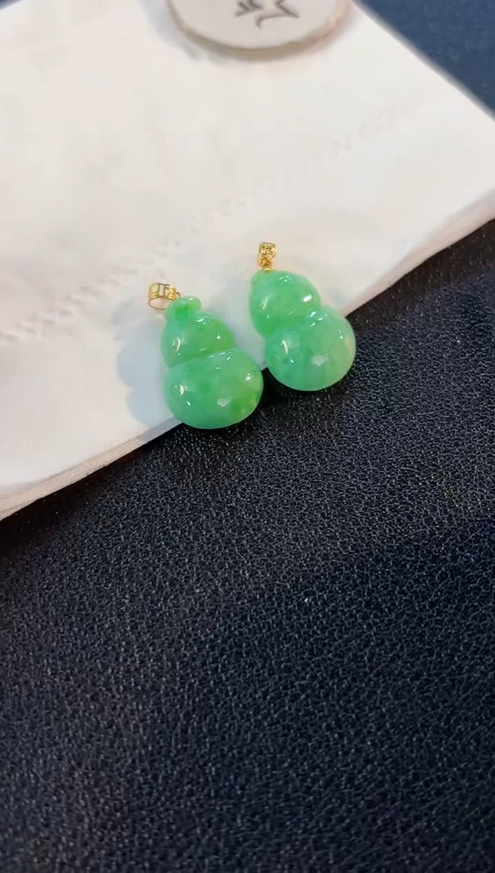 【闪购商品】翡翠颈饰18K金镶嵌23缅料A货/多样性发货/一件