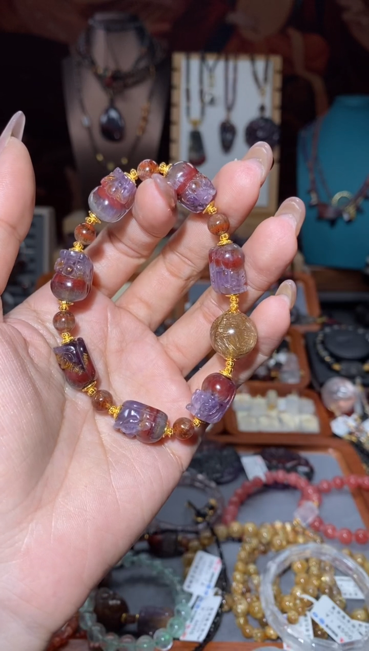 【闪购商品】水晶手串未镶嵌极光貔貅阵