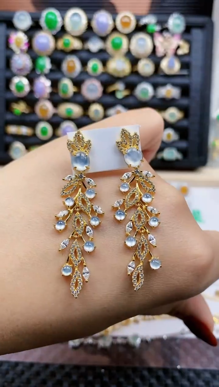 银S925镶嵌戒指翡翠257