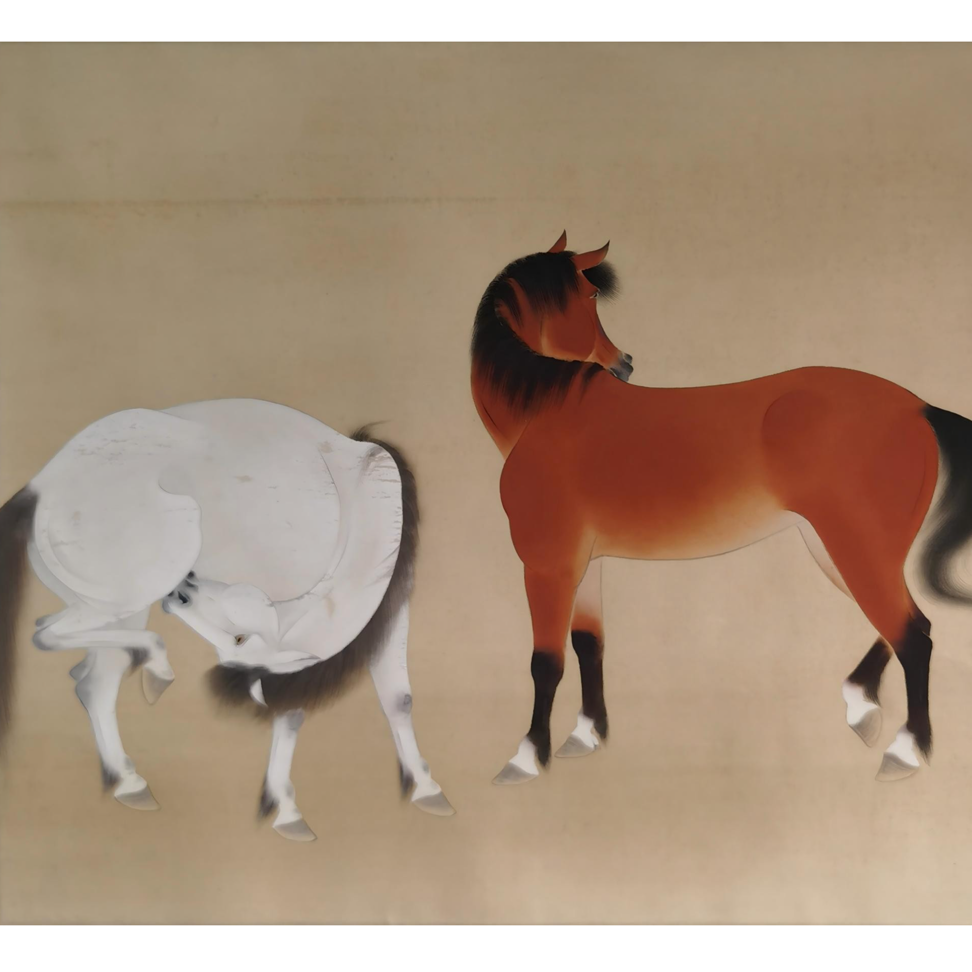 【辽拍】V250709-2-429《马》（3.3平尺) 纸本镜片 ws1218