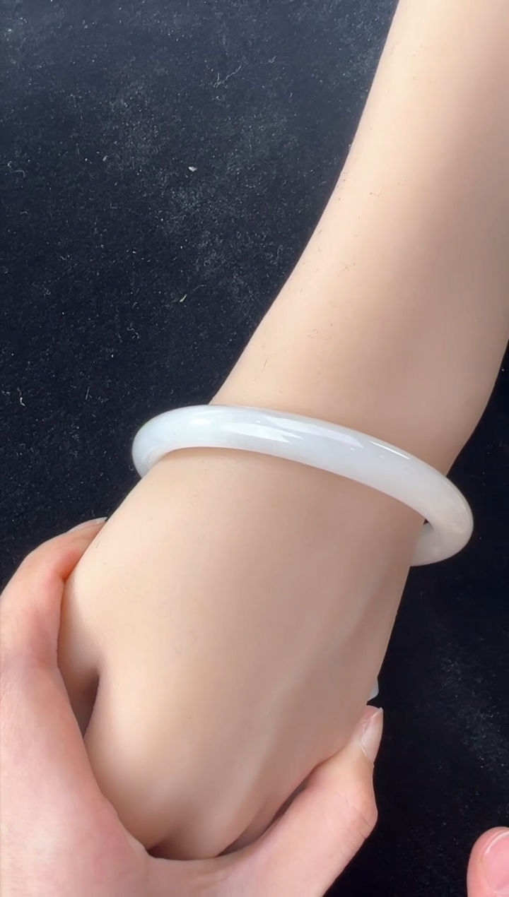 【闪购商品】和田玉手镯未镶嵌【大足石刻】天然和田玉玉镯