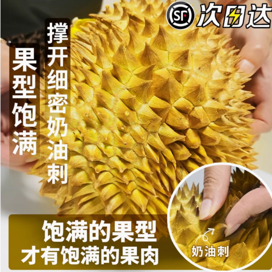 【福利专场】金枕榴莲 树熟新鲜榴莲果2-4斤 皮薄肉厚核小金枕榴莲金枕越南社会主义共和国