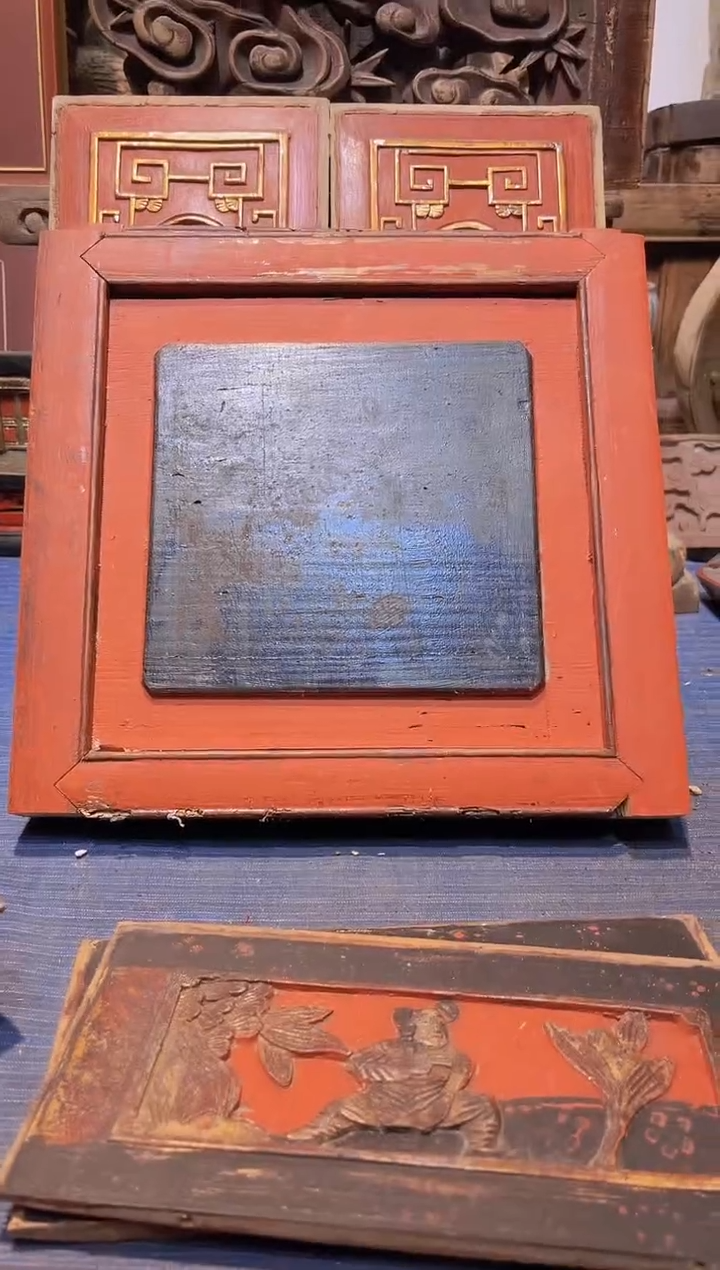 【闪购商品】香榧木老木雕老物件花板有瑕疵完美者慎拍