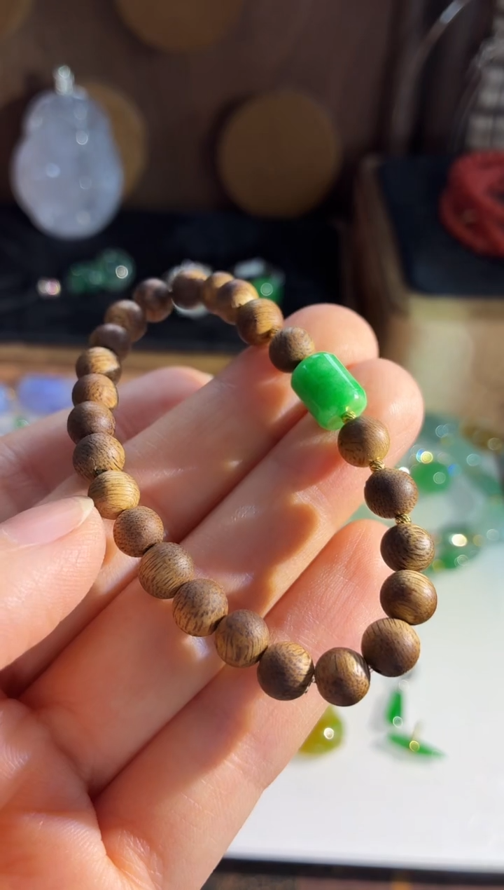 未镶嵌手链翡翠手串