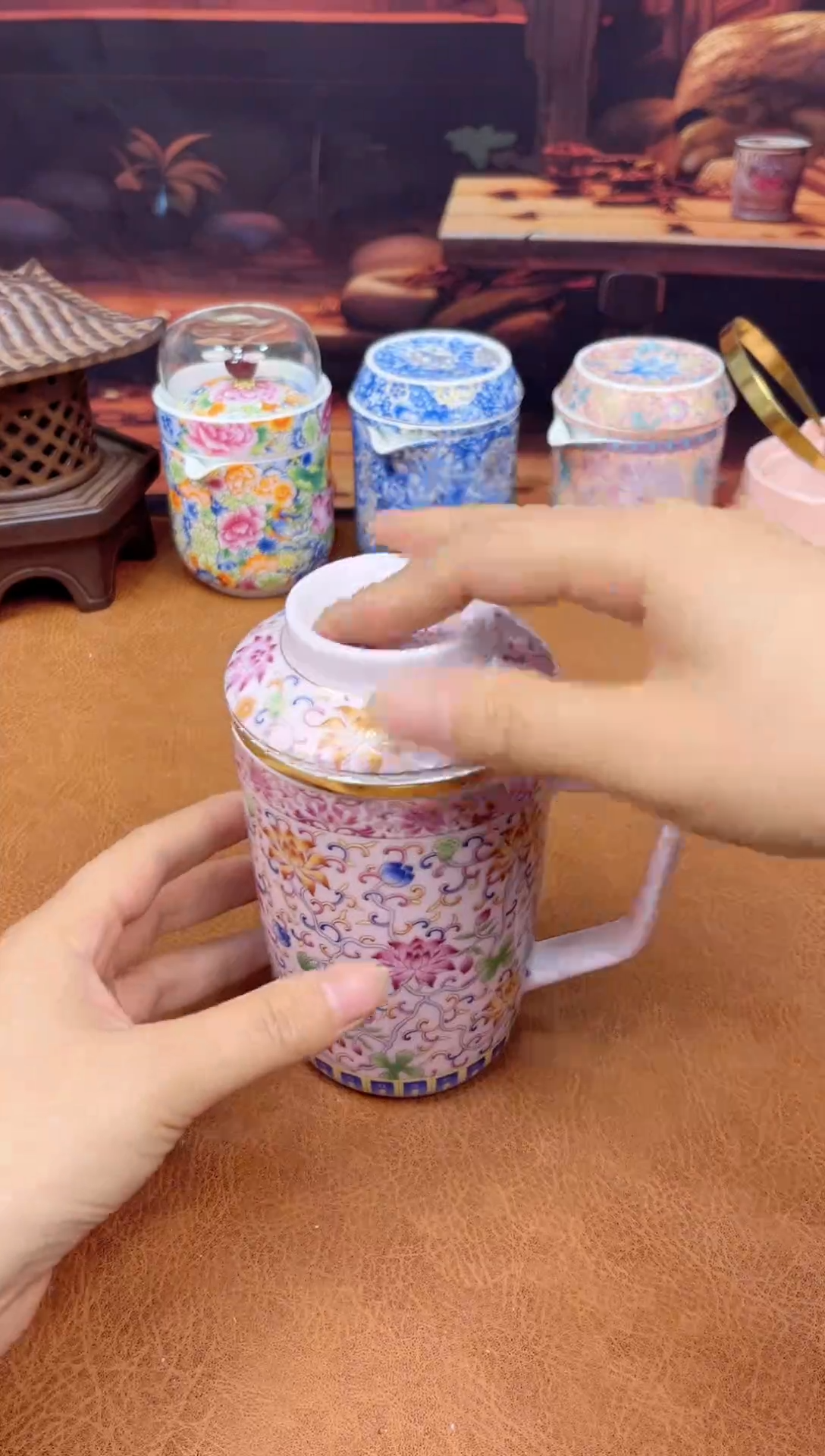【闪购商品】陶瓷茶具摆件茶叶罐