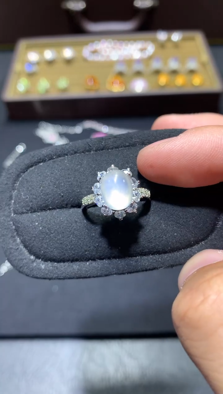 未镶嵌戒指月光石G30【多样性发其一】