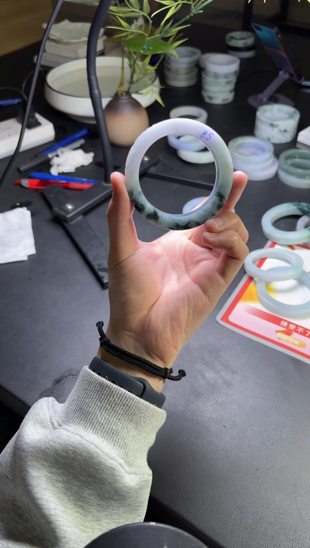 【闪购商品】定制翡翠定制手镯不退不换未镶嵌定制手镯不退不换