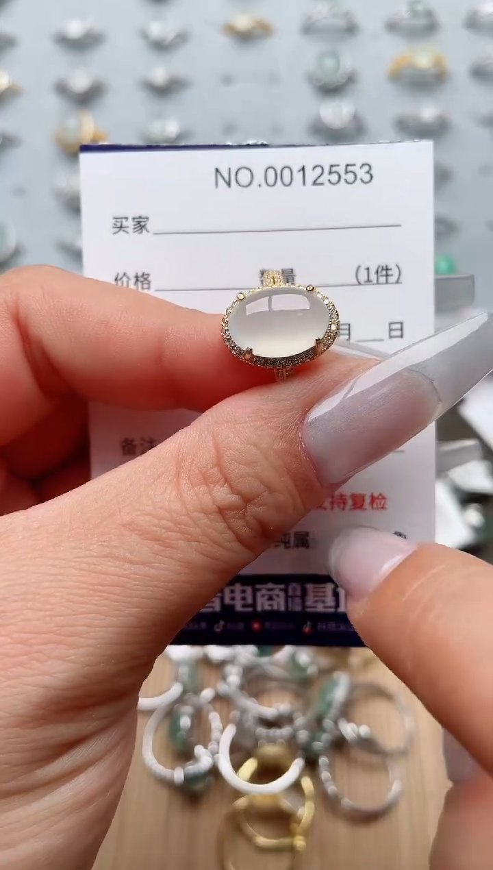 【闪购商品】翡翠戒指银S925镶嵌·