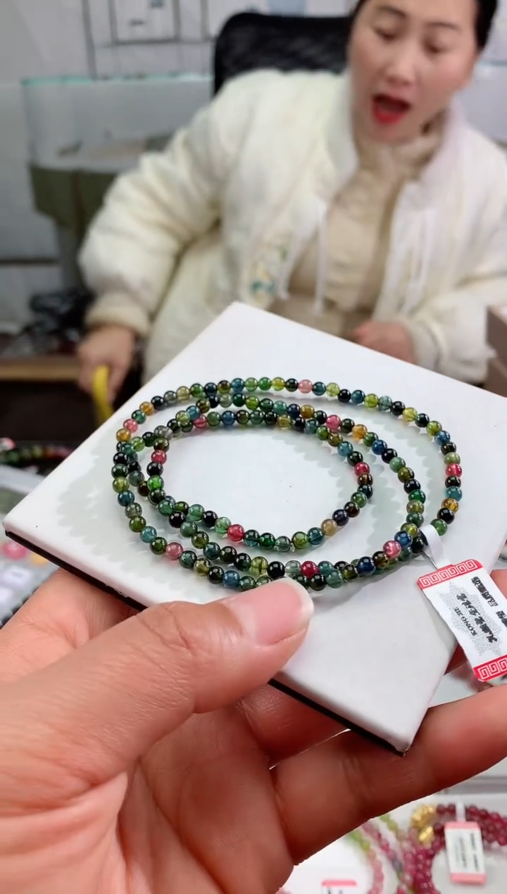 【闪购商品】碧玺手串未镶嵌多样性发一条