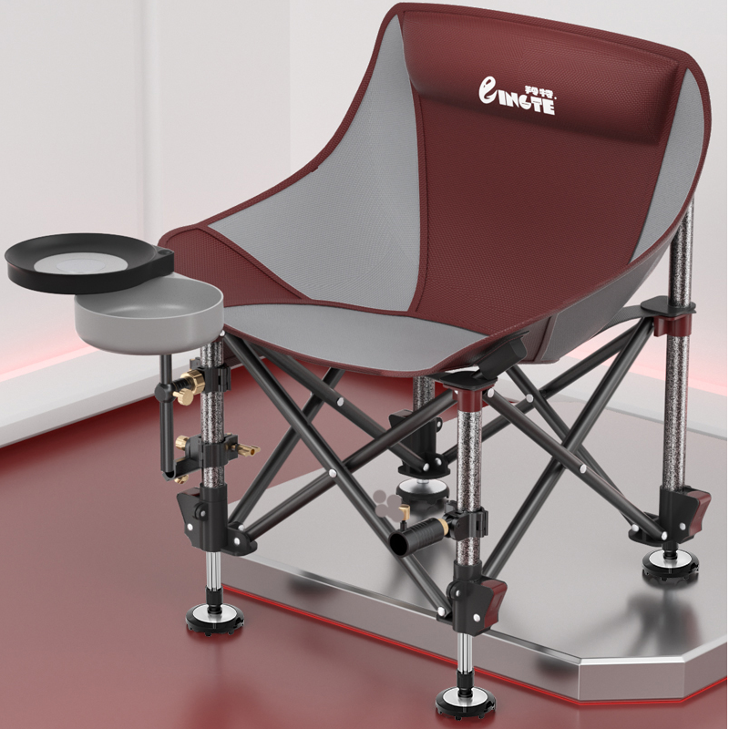 羚特月亮椅钓椅升降脚专用椅户外座椅便携折叠钓鱼椅子凳子