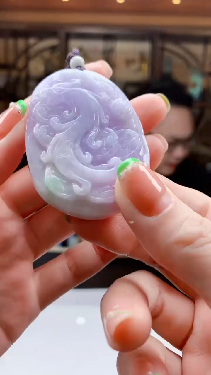 定制翡翠未镶嵌1085ry-毛货挂件10