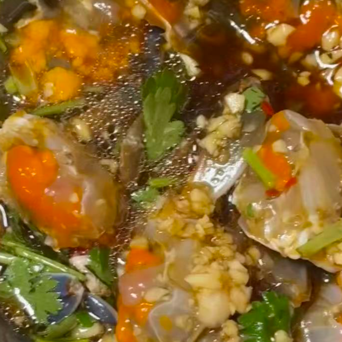 2桶共1100g生腌光头蟹肉块 新鲜可口肉质细嫩 顺丰次日达