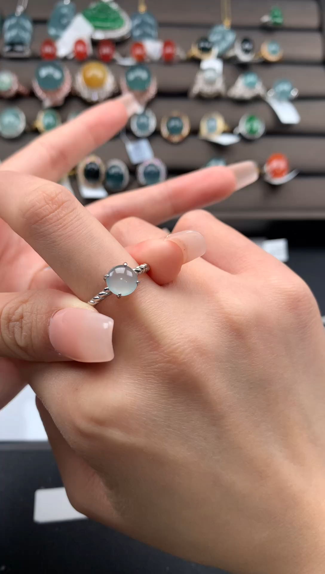 【闪购商品】翡翠戒指银S925镶嵌123213123