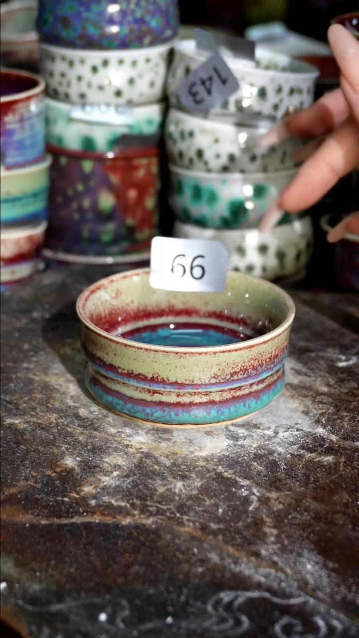 摆件精品窑变钧瓷茶器