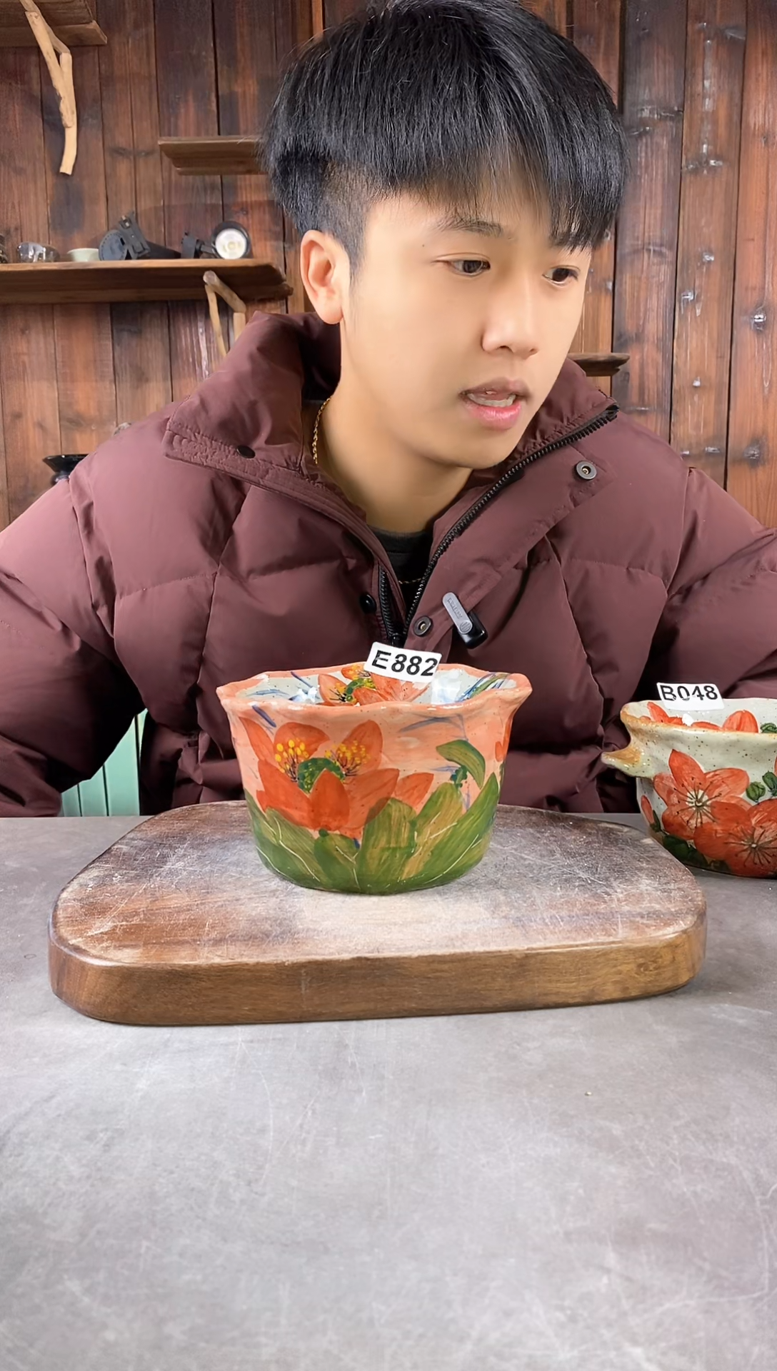 【闪购商品】碗882，手工手绘，新年快乐！