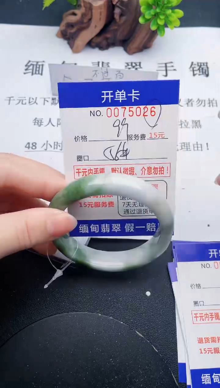 【闪购商品】翡翠手镯未镶嵌26天然翡翠A货