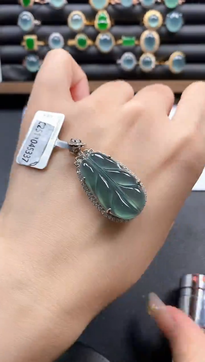 银S925镶嵌戒指翡翠51151