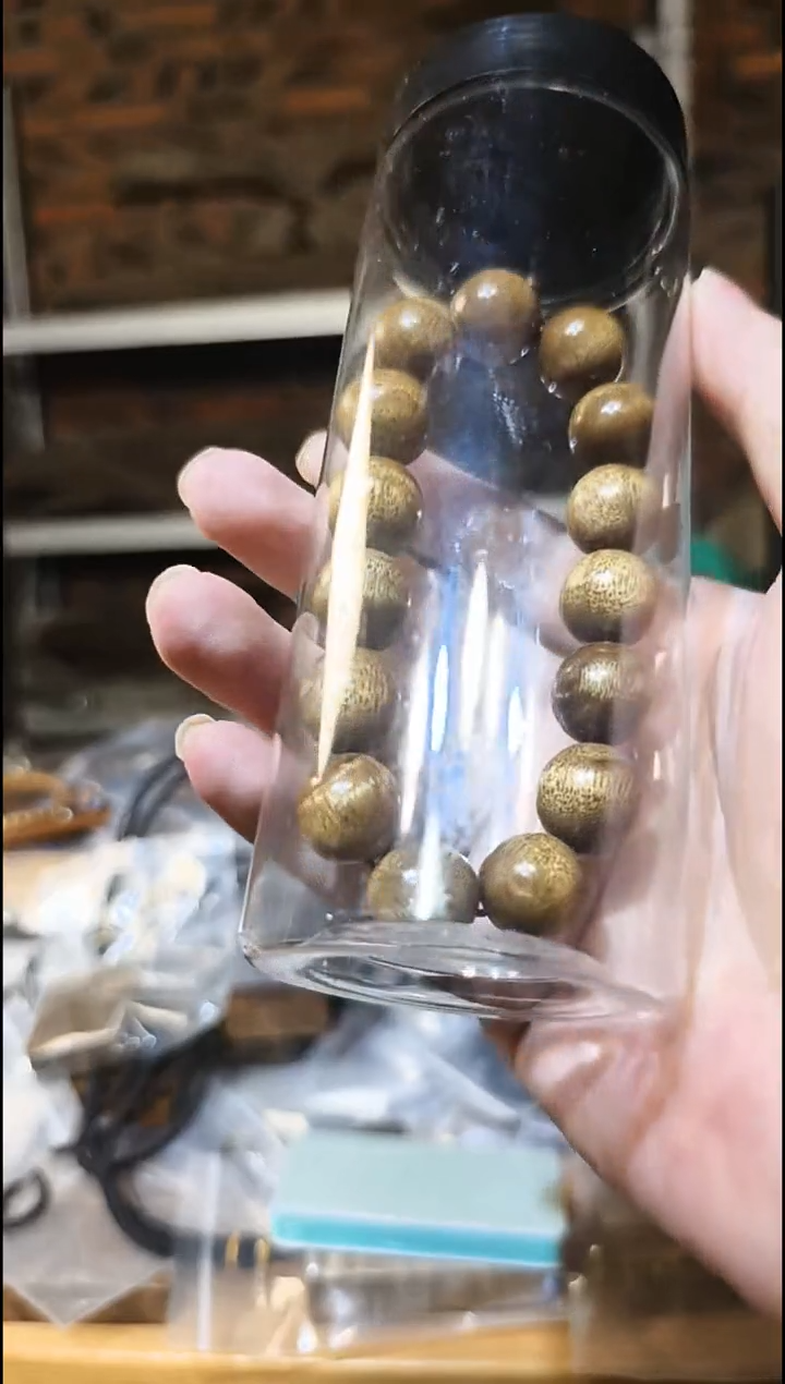 楠木（金丝楠）把件1.5阴沉黑金单圈