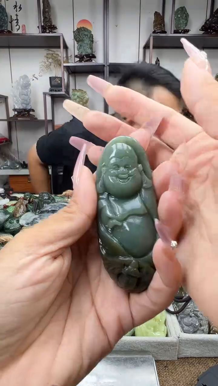 和田玉未镶嵌把件1
