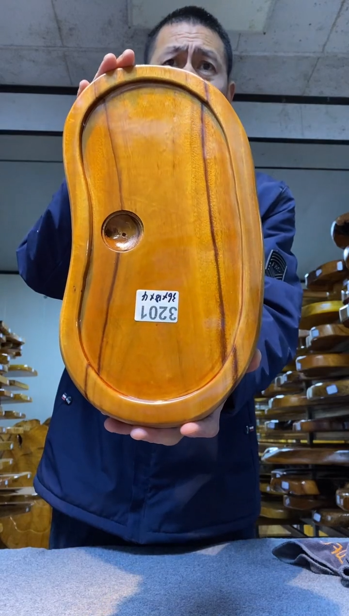 实木原木茶盘 一物一拍(不含配件）