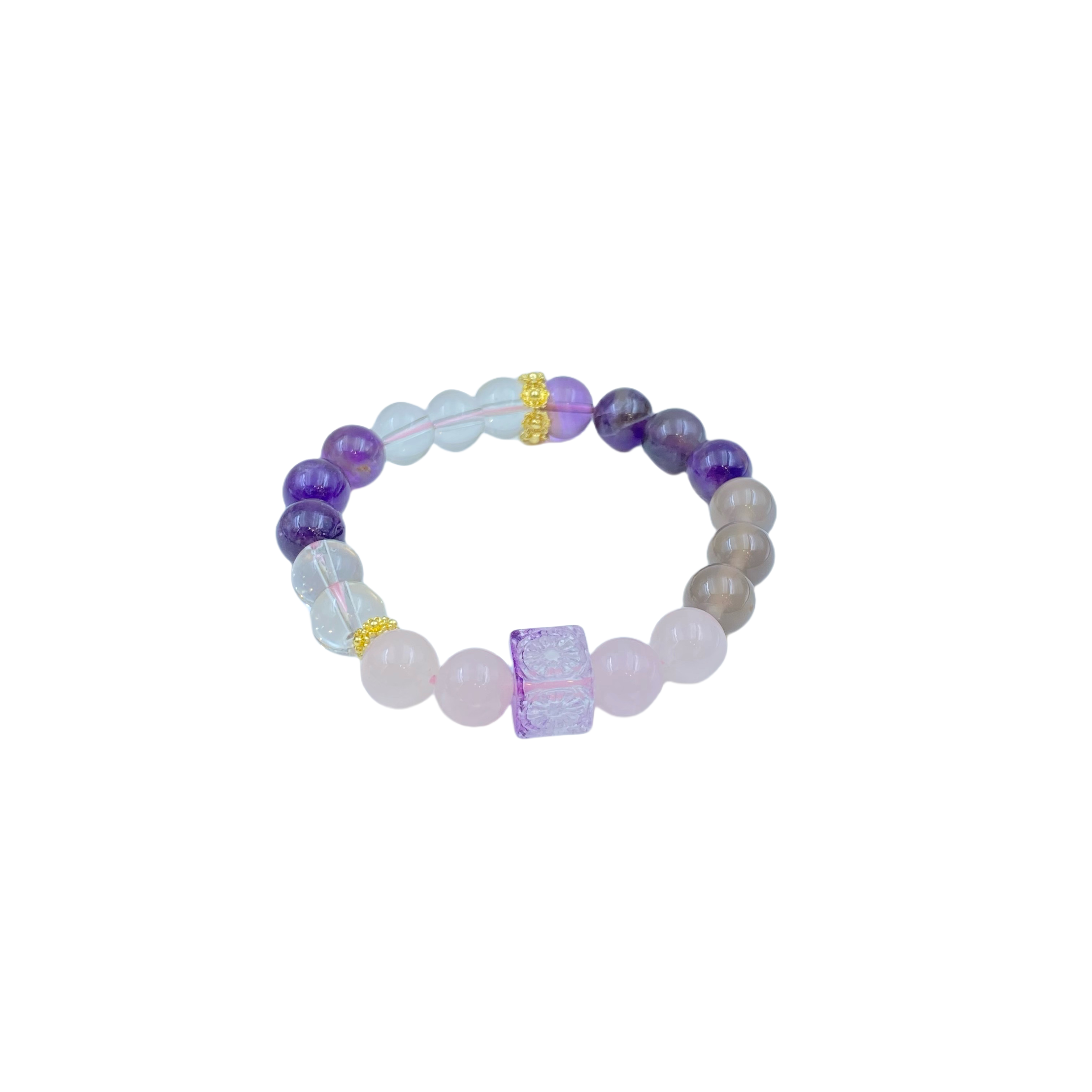 水晶多彩多宝手链S1251X合金